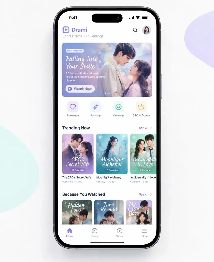 最全短剧网站 APP 首页界面预览
